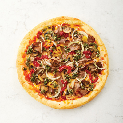 Pizza sauce chimichurri au bœuf Angus