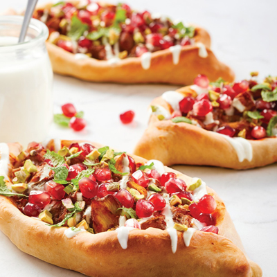 Pizza végétarienne à la turque