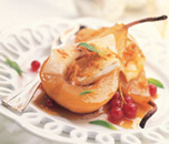 Roasted Pears with Coconut and Brie