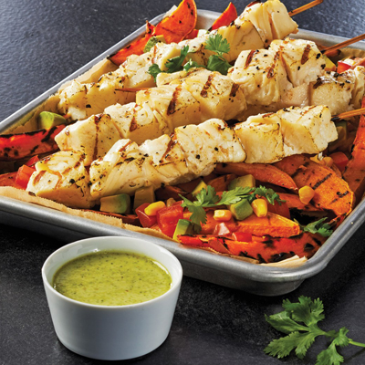 Peruvian Grilled Fish and Chips