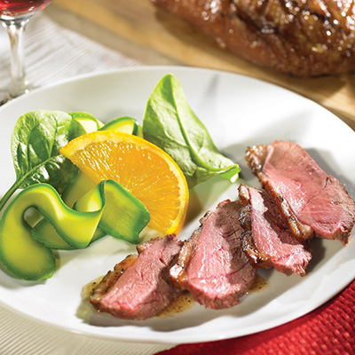 Grilled Fruity Duck Breasts