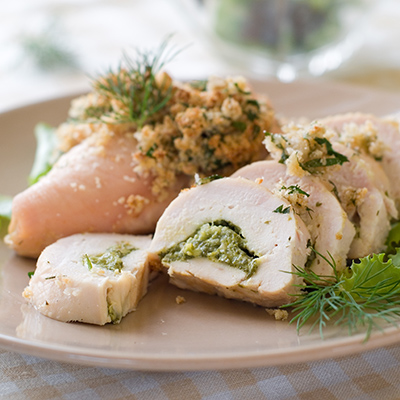 Chicken Breasts Stuffed with Ham and Pesto Chicken Breasts Stuffed with Ham and Pesto
