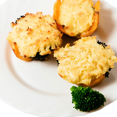 Le Ciel de Charlevoix Blue Cheese-stuffed Baby Potatoes