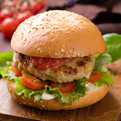 Grilled Ground Pork Burgers