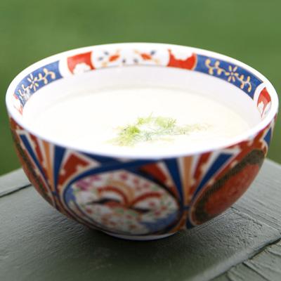 Potage de céleri-rave et pommes