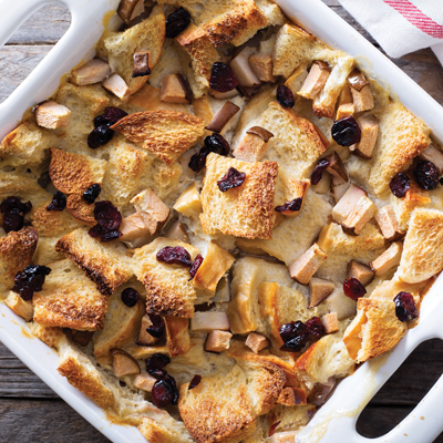 Eggnog Pannetone Pudding