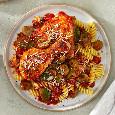 Poulet cacciatore cuit à la mijoteuse
