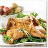 Poulet grillé en crapaudine