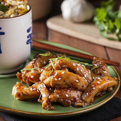 Poulet style Kong Pao à la citronnelle