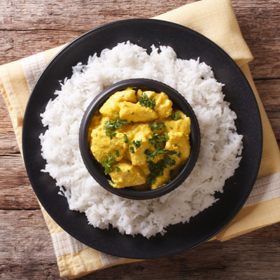 Coconut Skillet Chicken with Cilantro and Lime Flavour Rices Coconut Skillet Chicken with Cilantro and Lime Flavour Rice