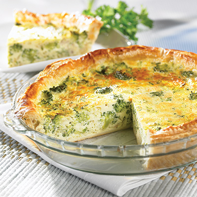 Zesty Fish and Broccoli Quiche