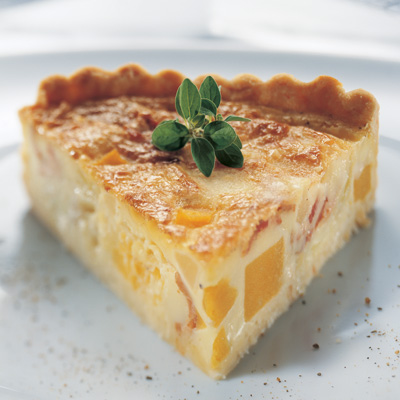 Autumn Quiche with Squash, Pears and Brie