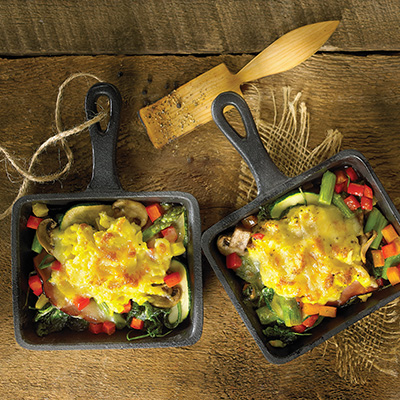Raclette Brunch:  Individual Omelettes