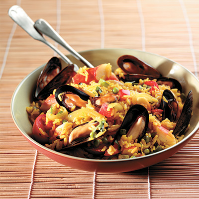 Rice with Seafood (Paella)