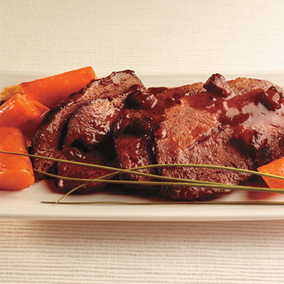 Honey-braised Top Blade Flat Iron Roast