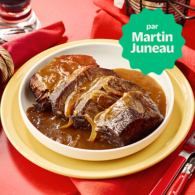 Rôti de ronde de bœuf en carbonade flamande