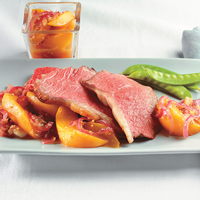 Wing Roast with Peach Chutney