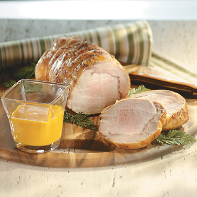 Roast Pork with Ginger-carrot Emulsion