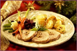 Pork Roast Stuffed with Artichokes and Pine Nuts