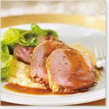 Pork Roast and Curry Cauliflower Purée