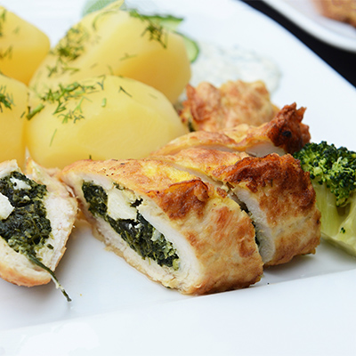 Turkey-spinach-broccoli Rolls