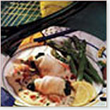 Sole and Spinach Roulade