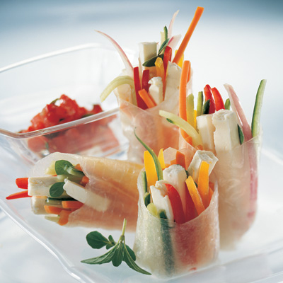 Bocconcini Spring Rolls