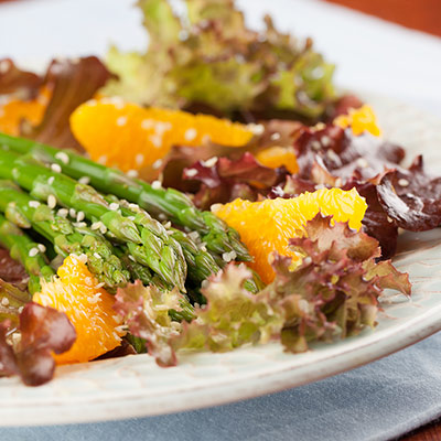 Asparagus Salad with Orange-Sesame Dressing