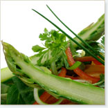 Asparagus, Hot Peppers  And  Pollock Salad