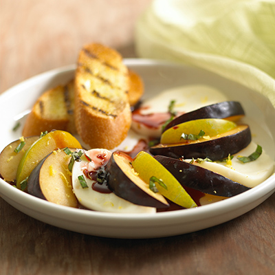 Plum Caprese Salad