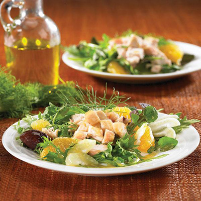 Clementine, Fennel and Roast Chicken Salad