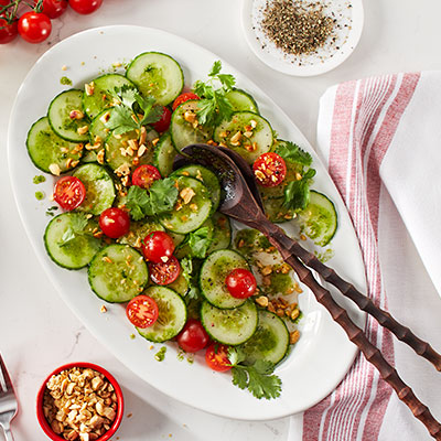 Sweet and Spicy Cucumber Salad