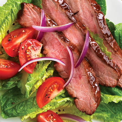 Garlic Flank Steak Salad