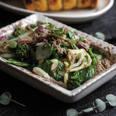 Rapini, Fennel, and Duck Confit Salad