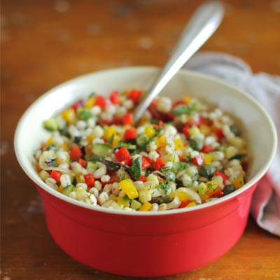 Barley vegetable salad