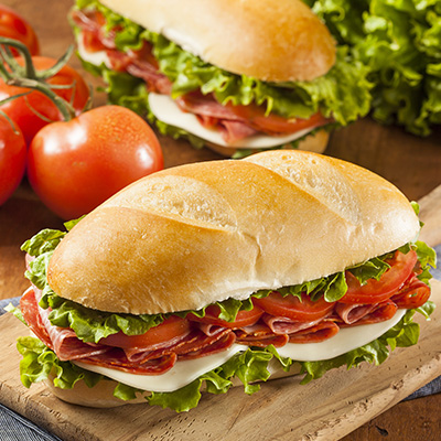 Classic sandwich at home