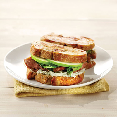 Grilled Nutty Blue Cheese and Pork Sandwich