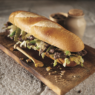 Three-cheese Beef Sandwiches