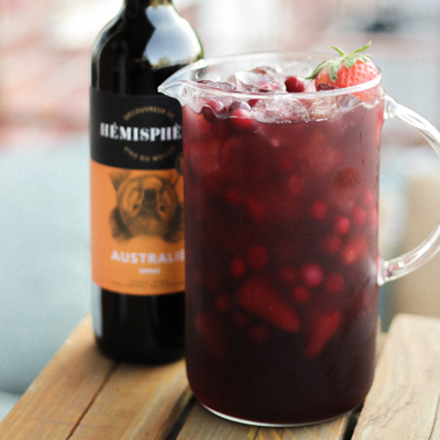 Strawberry and Hibiscus Red Sangria