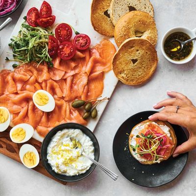 Smoked Salmon Platter Dips