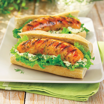 Fish Sausage on Ciabatta