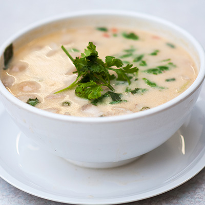 Turkey and coconut soup