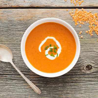 Red Pepper and Red Lentil Soup