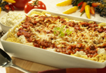 Spaghetti gratiné