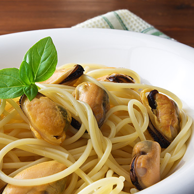 Spaghettini with Mussels