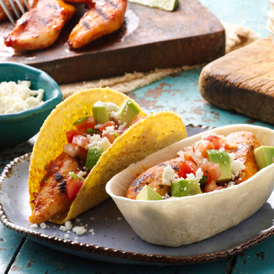 Grilled Chicken Ten Minute Tacos