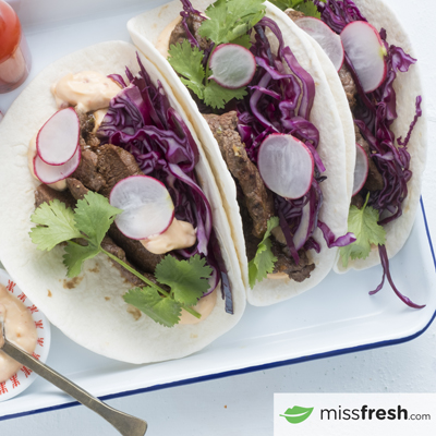 Tacos vietnamiens au boeuf