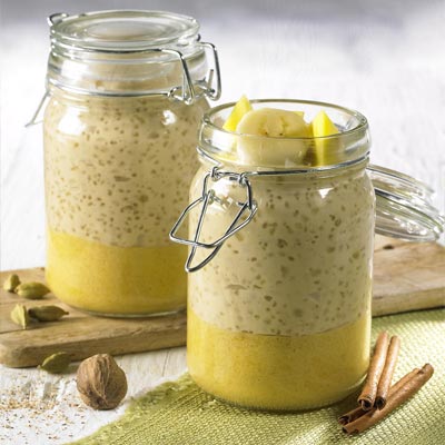 Tapioca-déjeuner au thé vert Tapioca-déjeuner au thé vert