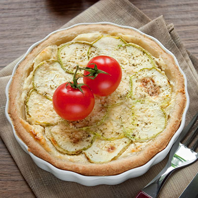 Fresh Tomato and Zucchini Tart