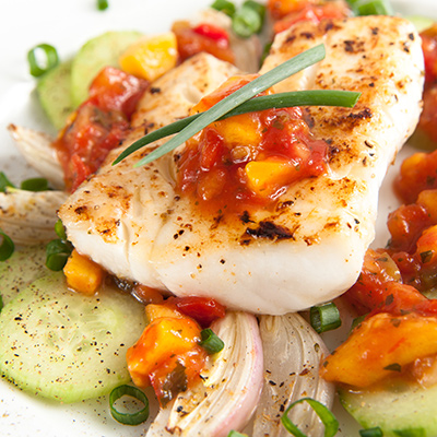 Snapper with Vegetable Salsa
